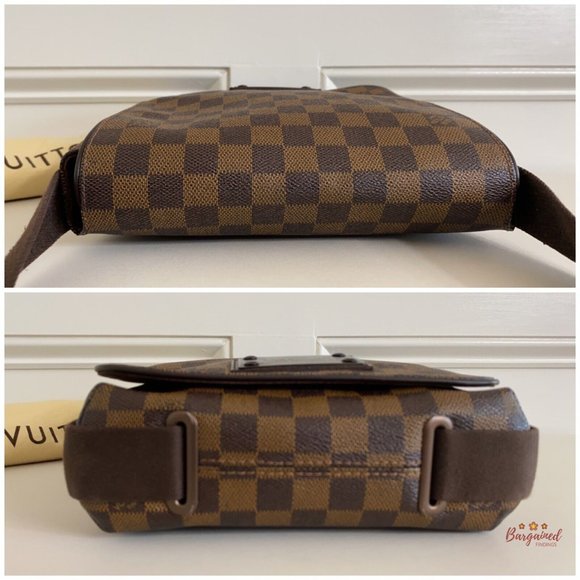Authentic Louis Vuitton Damier Ebene Coated Canvas Brooklyn PM Crossbody Bag - Picture 8 of 14